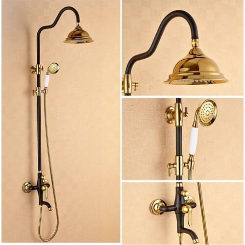 FLG Black Shower Faucets