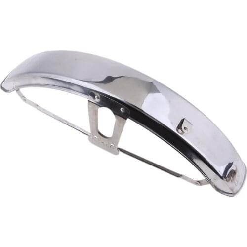 Chrome Motorcycle Front Fender Mudguard Fairing Mug Guard Covers Stainless Steel for JH70