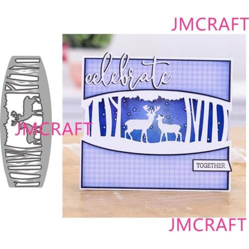JMCRAFT New Deer In The Forest #2 Metal Cutting Dies DIY Scrapbook Handmade Paper Craft Metal Steel Template Dies