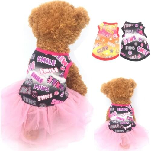 Summer Pet Clothes Dot Dog Dress For Dogs Skirt Summer Princess Dog Wedding Dresses York Clothes For Dogs Skirts Pet Cat Dress