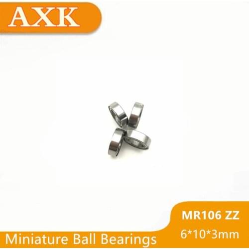 2021 Hot Sale Top Fashion Free Shipping Mr106zz Bearing Abec-3(10pcs) 6*10*3 Mm Miniature Mr106 Zz Ball Bearings L1060zz Mr106z