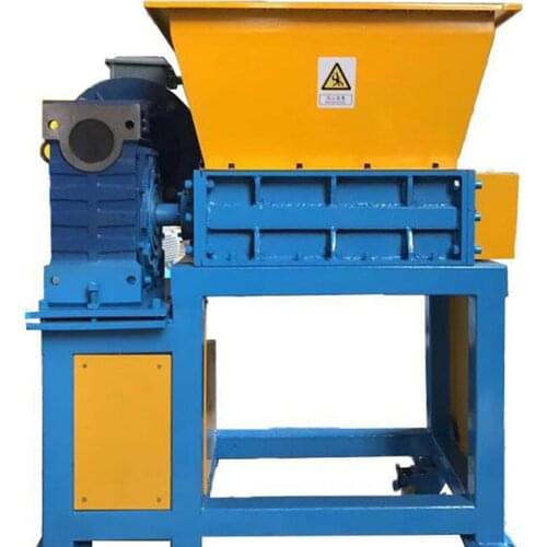 220V Small Electric Shredder Two-axis Universal Plastic Scrap Metal Impact Shredder Shredder Metalworking Tools Shredded materia