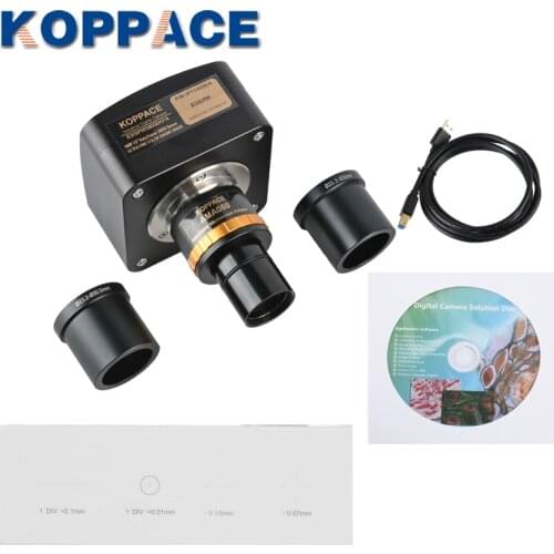 KOPPCE 18 MP Microscope Camera USB3.0 Adjustable Focus 0.5X Industrial Camera Electronic Eyepiece 23.2mm to 30mm Und 30.5mm