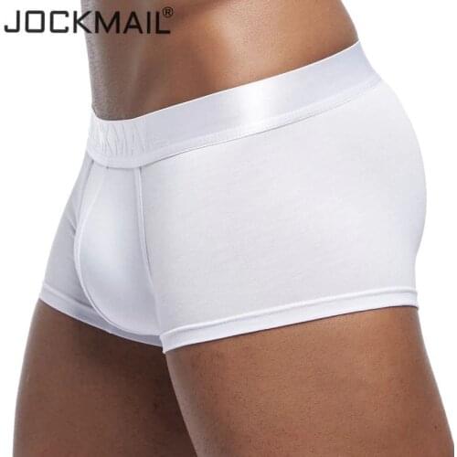 JOCKMAIL Brand boxer men underwear Modal breathable Underpants boxershorts men Sexy u convex pouch cuecas boxer Gay underwear