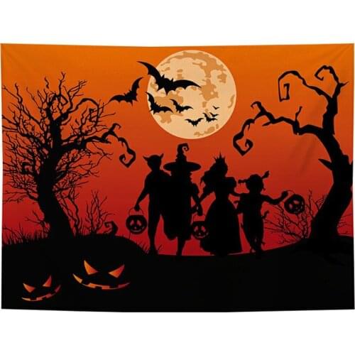 Halloween Tapestry Wall Hanging Psychedelic Tapestry Home Decoration For Room Hanging Mysterious Tapestries For Room