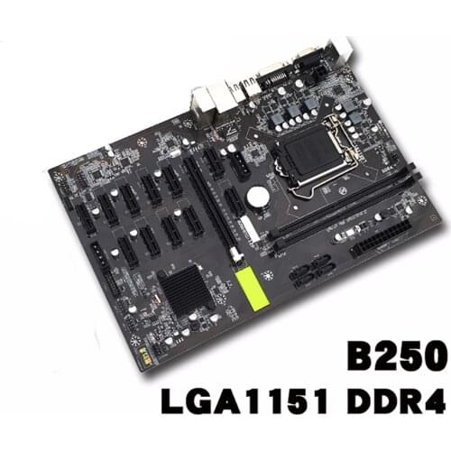 JW B250P computer 11 card integrated graphics card multi-channel computing power mining motherboard