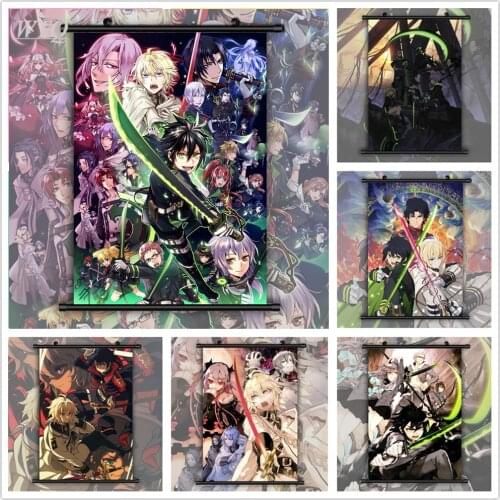 Seraph of The End Mikaela Hyakuya X Yuichiro Hyakuya Anime Posters Canvas Painting Wall Decor Poster Wall Art Picture Home Decor