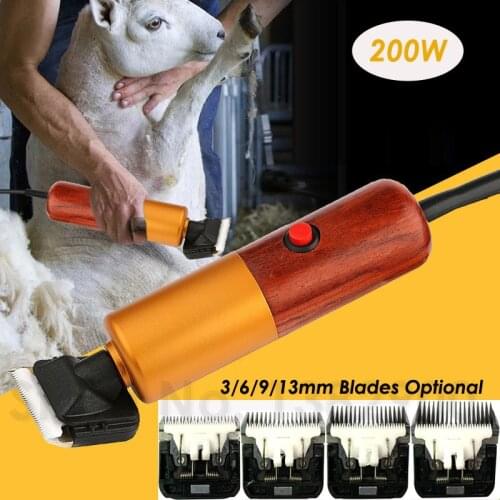 Professional Pet Trimmer Scissors 200W High Power Dog Cat Cattle Shaver Horse Grooming Electric Hair Clipper Speed Variable