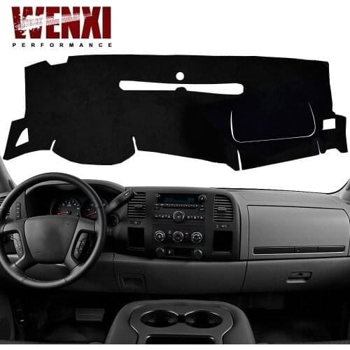 Dash board Cover Protective Pad For 07-13 GMC Sierra Chevrolet Silverado Car Accessories Dash Board Sunshade Carpet 1 Piece