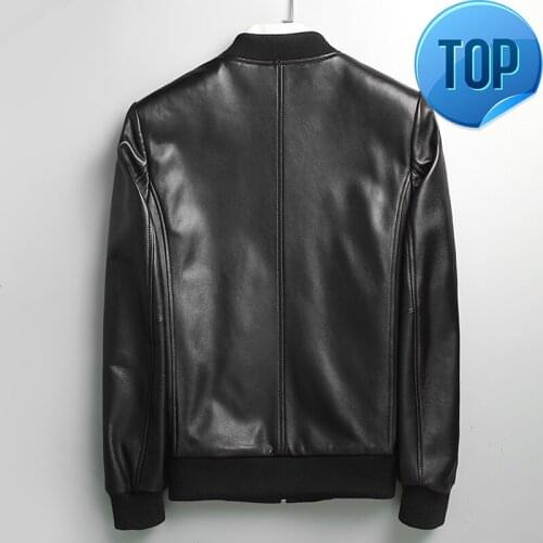 Jacket Genine Leather Men Sheepskin Leather Jackets Spring Autumn Plus Size Outwear Jaqueta De Couro 71I6086 MF135