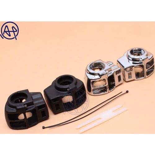1pair Motorcycle Handlebar Control Switch Cover housing shell For Harley Electra Glide Road Glide Road King FLTRH FLHTCUTG