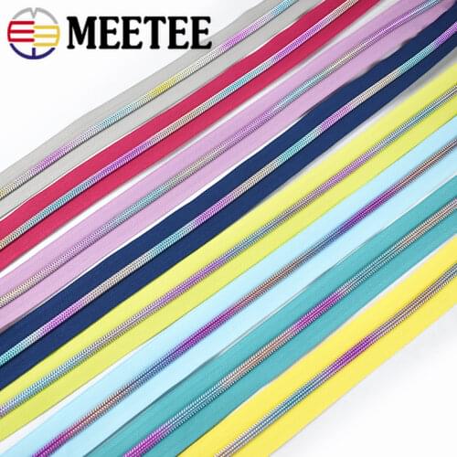 2Meters 5# Nylon Zipper Coded Open-End Zips for DIY Textile Coat Luggage Repair Kit Zippers Garment Sewing Accessories