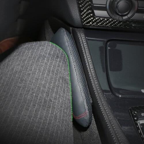 2pcs for Interior Leather Leg Cushion Knee Pad Thigh Support Car Styling For BMW E46 E39 E60 E90 E36 F30 F10 X5 Accessories