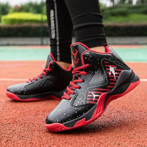 2021 Brand Leather Boys Kids Sneakers Basketball Shoes Non-slip Thick Sole Girls Children Sport Shoes Child Girl Basket Trainer