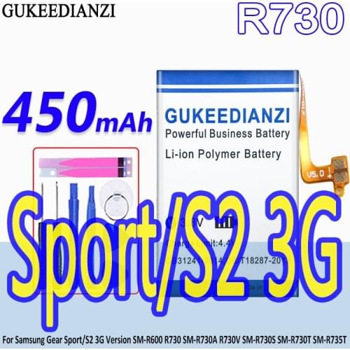 GUKEEDIANZI High Capacity Battery R730 450mAh For Samsung Gear Sport/S2 3G Version SM-R600 R730 SM-R730A R730V SM-R730S SM-R730T
