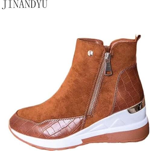 Size 43 Warm Winter Shoes Women Ankle Boots Round Toe Fashion Shoes for Men Snow Boots Platform Boots Women Shoes Casual Trend