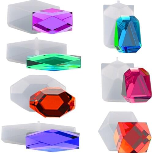 Diy Craft Multi-Diamond Crystal Stone Game Building Block Resin Silicone Mold Aromatherapy Perfume Wax Mold Home Accessories