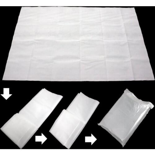 100-150 Inches 16:9 White Simple Portable Folding Non Woven Material Fabric Projection Screen for Any HD 3D Movie Projectors
