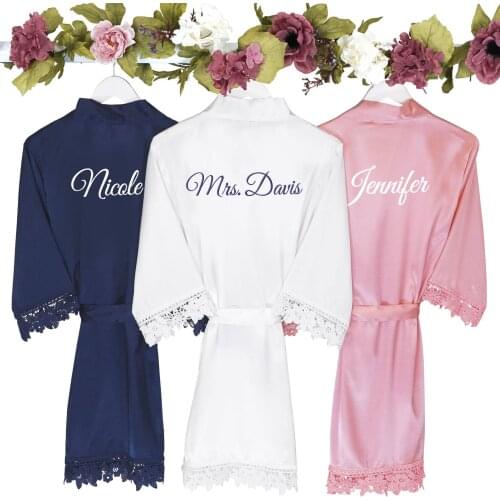 Personalised Robes Birthday Gift Wedding Robes Bridesmaid Gift Bridal Shower Robes Bridal Party Bachelorette Robes Bride Robes