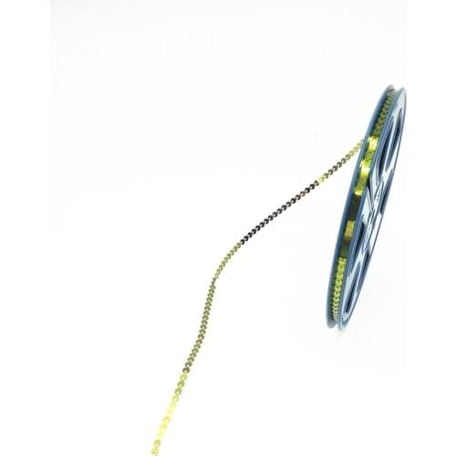 12pcs Garment accessories 3mm flat glitter sequin reel with length 95meters/reel Side hole sequins spangle CD for Embroidery