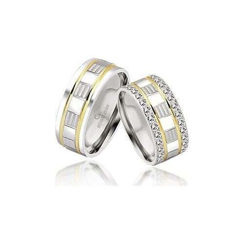 New Design Silver Wedding Rings Couple Rings