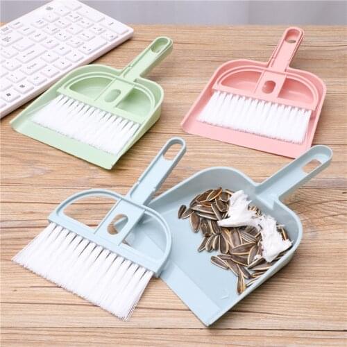 Mini Cleaning Broom Dustpans Set Table Household Cleaning Tools Desktop Sweeper Garbage Cleaning Shovel