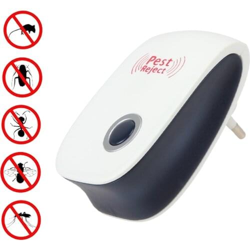Multi-purpose EU/US Electronic Pest Repeller Ultrasonic Mosquito Rejector For Home Office Mosquito Repellent Free Shipping