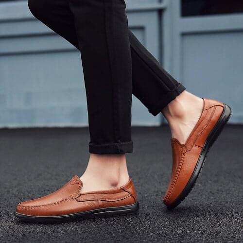 Para casual men masculino Mens comfortable loafers sapato shoes zapatos new causal 2020 fashion leather informales hombre shoe