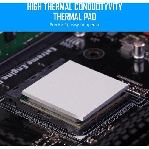 Zezzio Soft Heat Dissipation Silicone Pad CPU/GPU Graphics Card Thermal Pad Motherboard Silicone Grease Pad Multi-Size