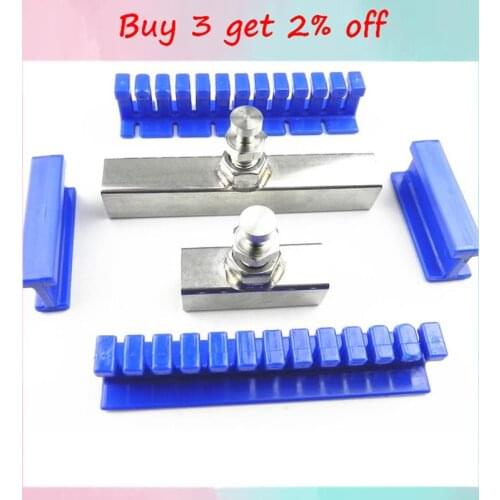 6pcs/set Car PDR Lifter Slide Hammer Tool Paintless Dent Removal Puller Pulling Tabs Auto Bodywork Panel Repair Kit