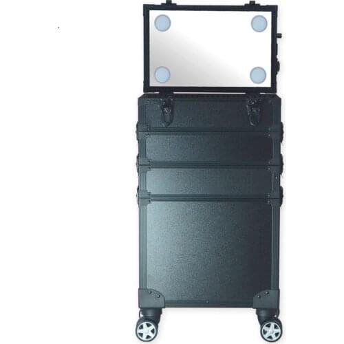 New upgraded version of the professional light box with cosmetic light box led light adjustment mirror make-up artist with makeu