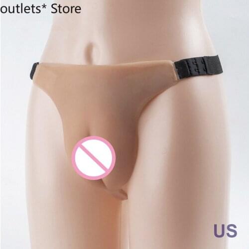 New Mens Realistic Vagina Perineum Pants with Straps Adjustable Waistline Transgedner Bodysuit Men Panty