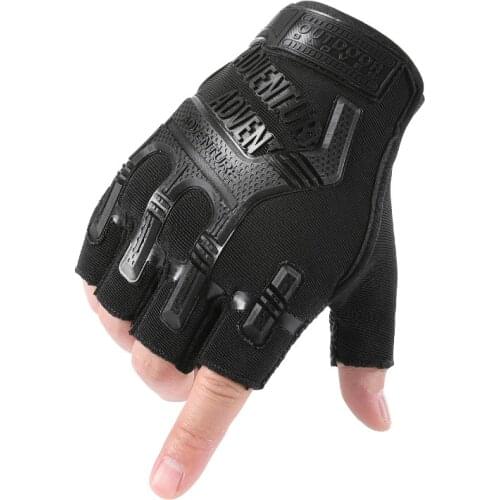 Newly Tactical Gloves Black Army Military Mittens For Fitness Male Antiskid Motocycle Men Women Moto Bicycle Half Finger Gloves