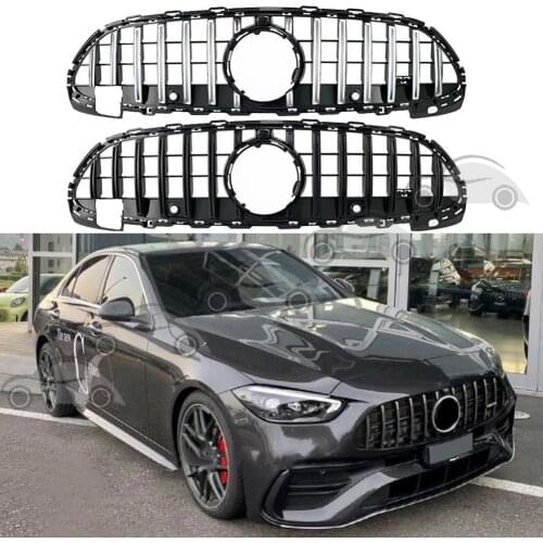 Car Front Racing Facelift Grill Upper Bumper Grilles Fit For Mercedes-Benz W206 C-Class 2021