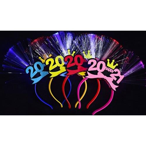 LED Luminous Flash 2021 Crown Headband Hairpin Children Hair Accessories Toy
