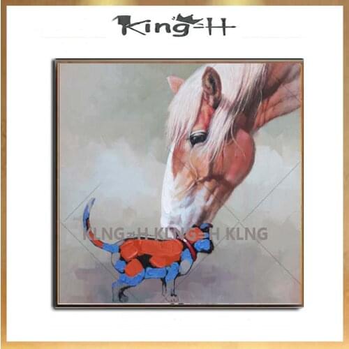 Modern Abstract Wall Art Frameless picture on wall acrylic painting abstract oil painting unique gift paint oil paintings Horses