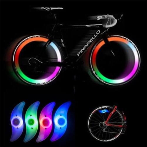 2pcs Waterproof Bicycle LED Spoke Lights Bikes Cycling Spoke Wire Tire Tyre Wheel LED Bright Light Lamp 3 Kinds of Switch
