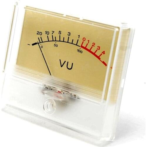 T-90 VU Meter DB Level Header Amplifier Chassis Audio Preamp With Backlight