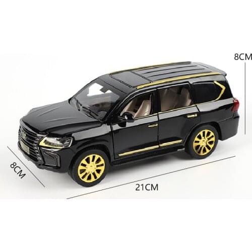 TAKARA TOMY 1:24 Model Car Boy Sound Light Toy Car Childrens Toy Gift Collection with Acousto-optic Return Force Lexus LX570