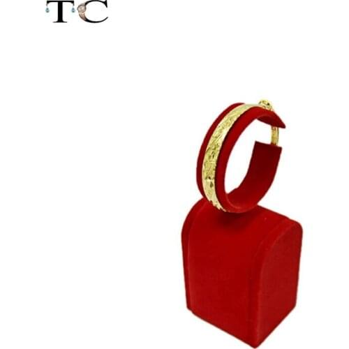 Red Velvet Bangle Show Jewelry Displays Holder for Watch, Bracelet Stand 15cm high Watch Rack Free shipping