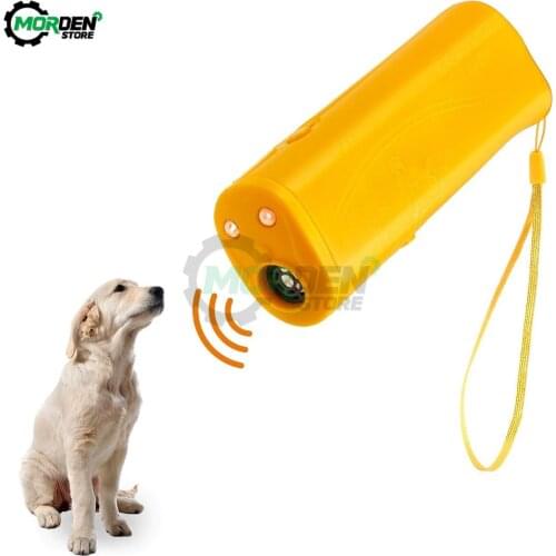 Ultrasonic 3 in 1 Dog Training Repeller Control Trainer Device Anti-Barking Stop Bark Deterrents Dogs Pet Training Device