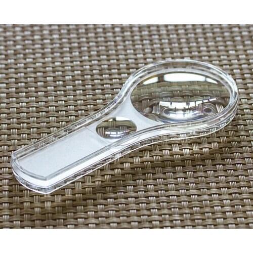 3x 6x Education Toy Magnifier Pocket PMMA Magnifying Glass for Brands Promotion Kids Teaching with Classic Handheld Type