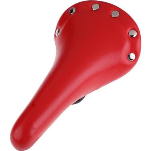 Vintage Retro Rivets Bike Saddle Fixie Road Bicycle Seat Fixed Gear Cushion Pad