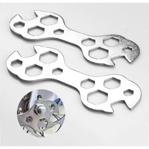 Multitool Cycling Wrench 8-17mm Hex Multihole Screw Wrench Spanner Bicycle Repair Hand Tools Bicycle Bike Repair Tool