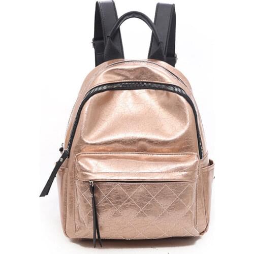 Women Backpack Hot Sale Fashion Causal Bags High Quality Lingge Female Shoulder Bag PU Leather Backpacks for Girls School Bags