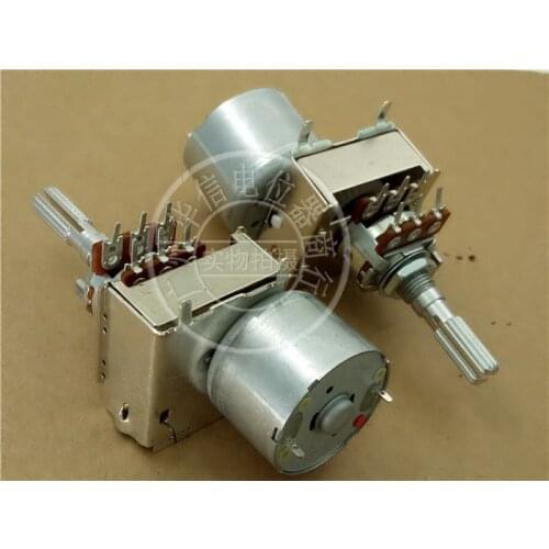 1pcs/lot Made with 148-type motor dual potentiometer B10K handle length 25MM flower 6 feet