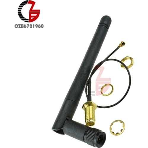 2.4G SMA Antenna Extension Cable 3DBI Gain Antenna for Arduino ESP8266 Serial Wifi Module ESP-02