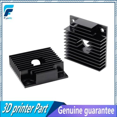 2pcs MK7 MK8 Extruder Parts Aluminium Black Heat Sink Radiator 40 x40x11mm Cooling Fan Heatsink For 3D Printer Parts
