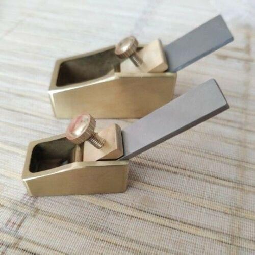 2 pcs Flat bottom Mini Brass planes violin/ guitar making tools