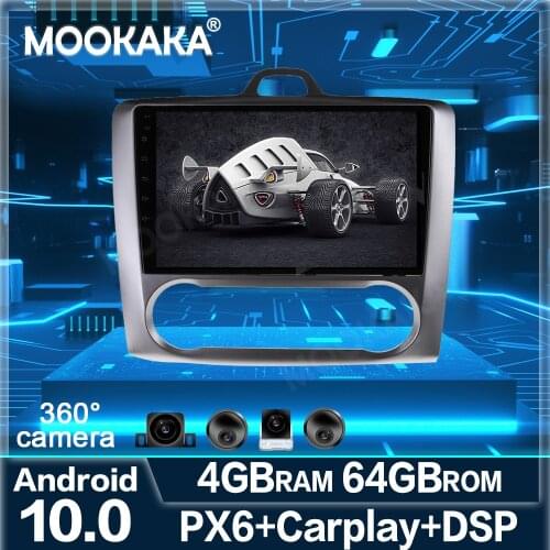 360 Camera Android 10 Multimedia player Car For Ford Focus 2004-2009 2010 2011 radio audio stereo GPS Navi Screen head Auto unit